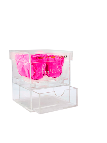 Love Hot Pink Jewelry Box - Small