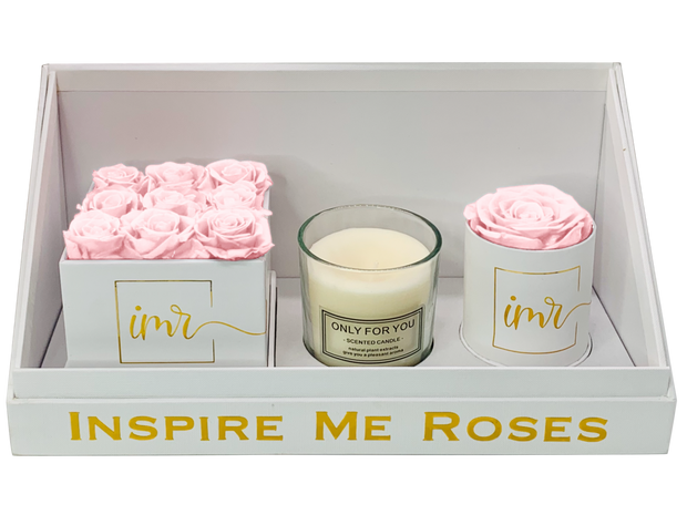 Signature Mini Roses Gift Box Set - Pretty in Pink