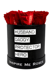Husband. Daddy. Protector. Hero. Inspired - Black