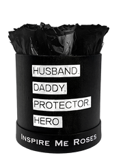 Husband. Daddy. Protector. Hero. Inspired - Blue