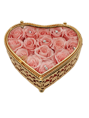Heart Shape Rose Box - Pretty In Pink