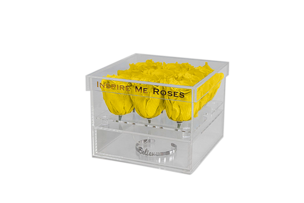 Yellow Roses Jewelry Box - Medium